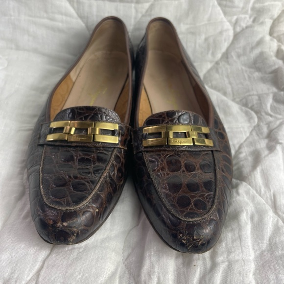 Ferragamo Alligator flats - Picture 4 of 7